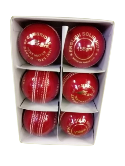 English Solid Hide Cricket  Balls - Image 3